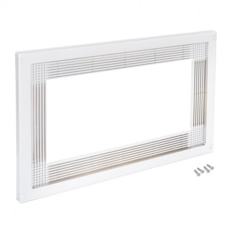 Emuca Marco microondas, módulo 600x400mm, Plástico, Blanco