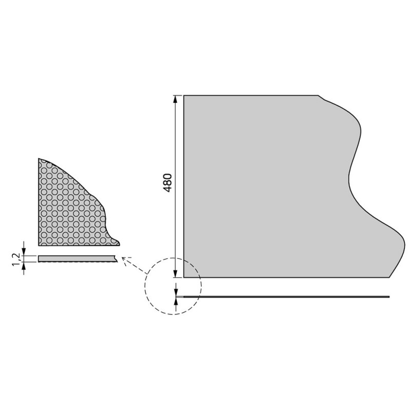 Emuca Cubertero para cajón de cocina, módulo 500 mm, Plástico, Gris -  Ferretería Campollano