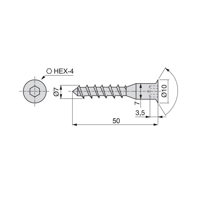 Emuca Tapa tornillos, adhesiva, D. 13 mm, Blanco, 1.000 ud.