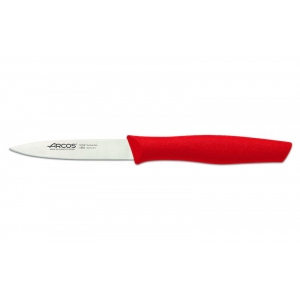 Cuchillo mondador 85mm inoxidable rojo Serie NOVA (3 unidades) ARCOS