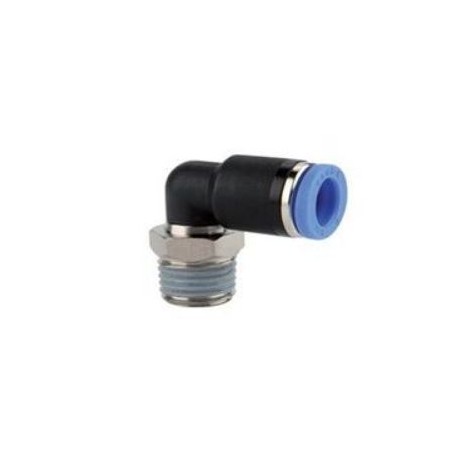 Racor PL codo macho  6-1/8" 