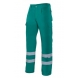 Pantalon multibolsillos 159-02 verde 2 cintas reflectantes VELILLA