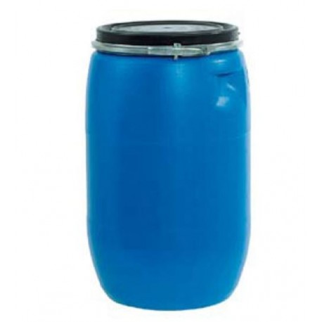 Bidon plastico azul con cierre ballesta 120 litros SUNBOX - Ferretería  Campollano