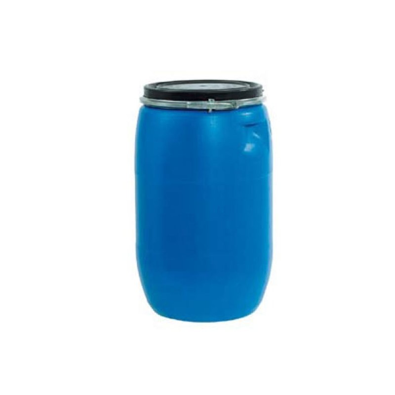 Bidon plastico azul con cierre ballesta 120 litros SUNBOX - Ferretería  Campollano