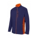 Chaqueta polar 201504-61/16 azul navy/naranja VELILLA