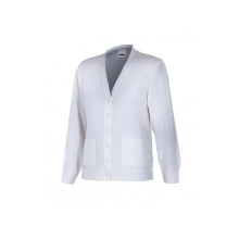 Chaqueta punto fino mujer 103-7 blanco VELILLA