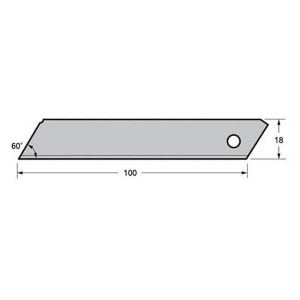 Cuchillas cutter LCB-50S 18mm (10 unidades) TAJIMA