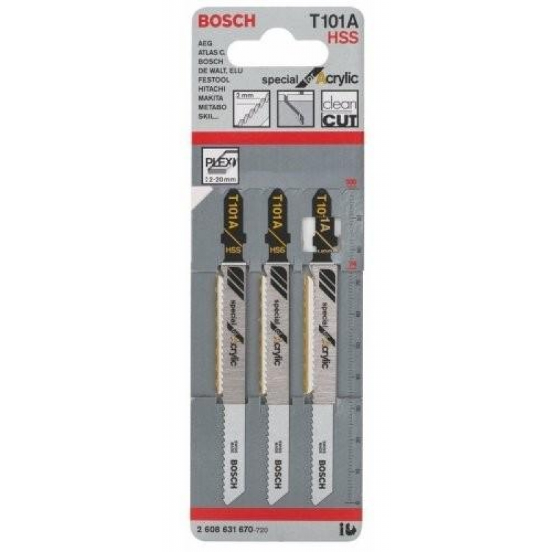 Hojas De Sierra De Calar Bosch Hoja sierra de calar metal T 101 A (5 uds) BOSCH - Ferretería Campollano