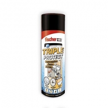 Spray impermeabilizante Triple Protec negro 500ml (6 unidades) FISCHER