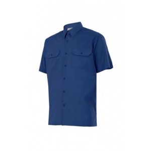 Camisa de manga corta 522-1 azul marino VELILLA