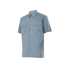 Camisa de manga corta 522-8 gris VELILLA