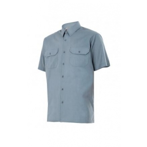 Camisa de manga corta 522-8 gris VELILLA