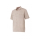 Camisa manga corta 532-6 beige VELILLA