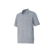 Camisa manga corta 532-8 gris VELILLA