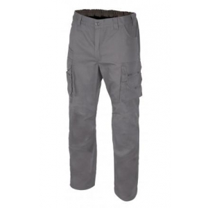 Pantalon canvas multibolsillos 103011-8 gris VELILLA