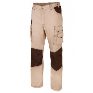 Pantalon bicolor multiboslillos 103011B 46-0 beige negro VELILLA