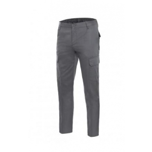 Pantalon multibolsillos algodon 103003-8 gris VELILLA