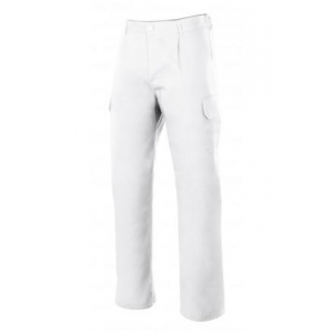 Pantalon multibolsillos forrado 103006-7 blanco VELILLA
