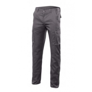 Pantalon multibolsillos forrado stretch 103015S-08 gris VELILLA