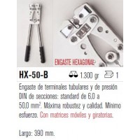 Prensaterminales HX-50-B  encaste hexagonal 6/50mm2 XB