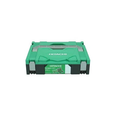 Maletin vacio Tool box negro y verde HITACHI