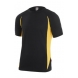 Camiseta tecnica manga corta 105501-0-17 negro/amarillo VELILLA