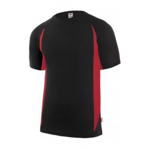 Camiseta tecnica manga corta 105501-0-12 negro/rojo VELILLA