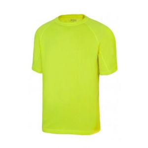 Camiseta tecnica manga corta 105506-20 amarillo fluor VELILLA