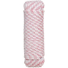 Cuerda trenzada PES con alma 6mm blanca 10m ROMBULL