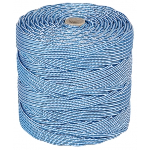 Cordón PP alma texturada 4mm azul/blanco 200m ROMBULL