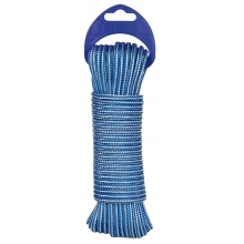 Cordon PP alma texturada 4mm azul/blanco 15m ROMBULL