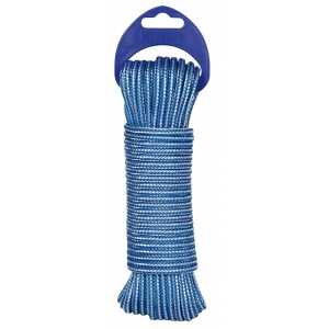 Cordon PP alma texturada 4mm azul/blanco 15m ROMBULL