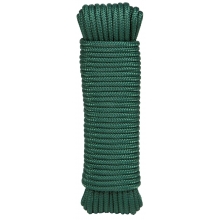 Cuerda trenzada PPM con alma 4mm verde oscuro 15m ROMBULL