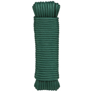 Cuerda trenzada PPM con alma 4mm verde oscuro 15m ROMBULL