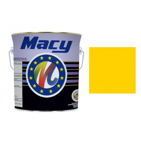 Esmalte sintético brillo amarillo limon 4l MACY