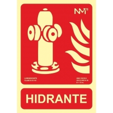 Señal hidrante pvc 300x210x0,7mm NORMALUZ