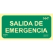 Señal salida emergencia pvc 300x150x0,7mm NORMALUZ