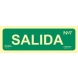 Señal salida PVC 105x300mm Clase A luminiscente NORMALUZ