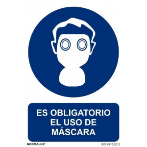 Señal obligacion uso mascara pvc 210x300 NORMALUZ