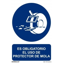 Señal obligacion protector muelas pvc 210x300x0,7mm NORMALUZ