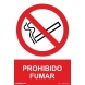 Señal adhesiva prohibido fumar vinilo 200x300mm NORMALUZ