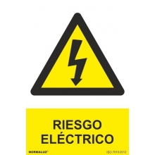 Señal riesgo electrico pvc 210x300x0,7mm NORMALUZ