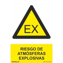 Señal riesgo atmosferas explosivas pvc 210x300 NORMALUZ