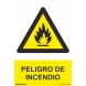 Señal peligro de incendio pvc 210x300x0,7mm NORMALUZ