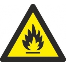 Señal adhesiva peligro incendio vinilo 90mm RD38600 NORMALUZ
