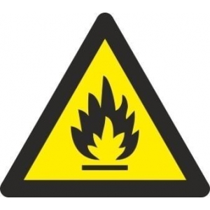 Señal adhesiva peligro incendio vinilo 90mm RD38600 NORMALUZ