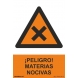 Señal peligro materias nocivas pvc 210x300x0,7mm NORMALUZ