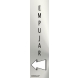 Señal adhesiva empujar inox 50x200x0,8mm NORMALUZ