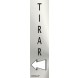 Señal adhesiva tirar inox 50x200x0,8mm NORMALUZ