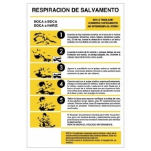 Señal respiracion de salvamento pvc 300x400x0,3mm NORMALUZ